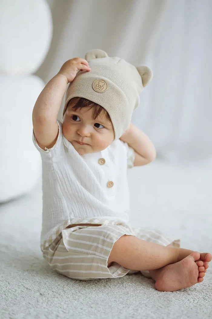 Jamiks шапка beanie за деца от памук VINCENTS
