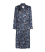 Silk Paisley Print Night Robe