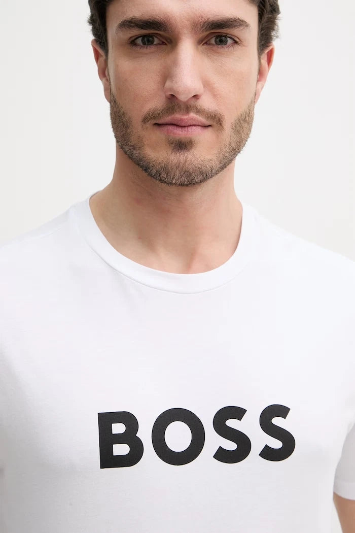 BOSS erkek pamuklu T-Shirt RN