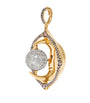 Mixed Gold and Diamond Mythology Spinning Moon Charm