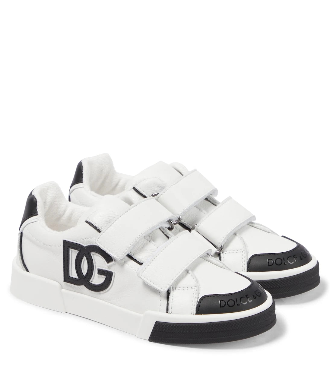 Dolce&Gabbana Kids - Logo leather sneakers