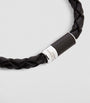 Leather Carbon Pop Braided Bracelet