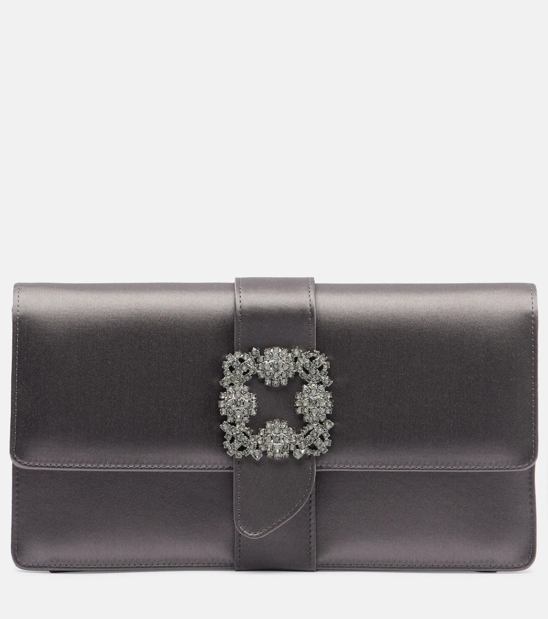 Manolo Blahnik - Capri embellished satin clutch