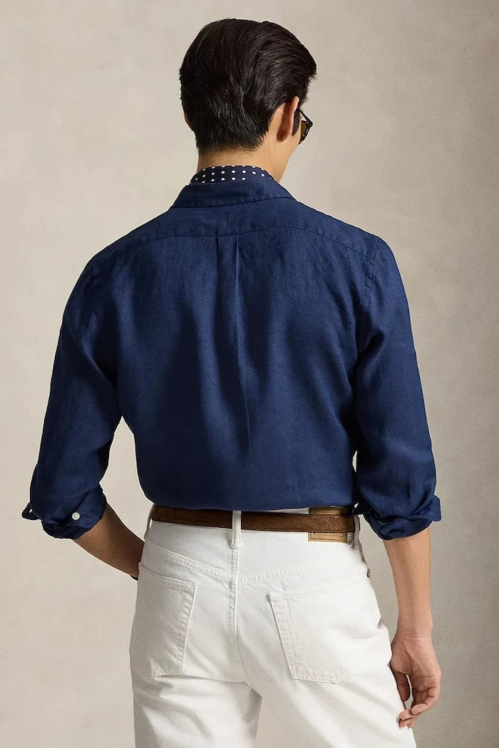 Polo Ralph Lauren риза мъжка от лен