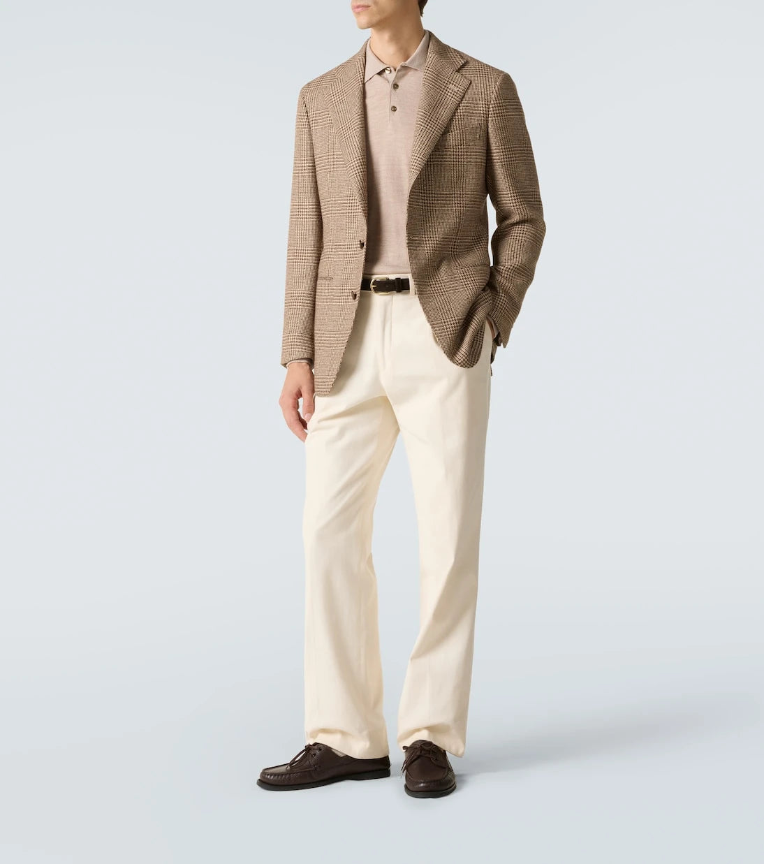 Saman Amel - Prince of Wales check alpaca blazer