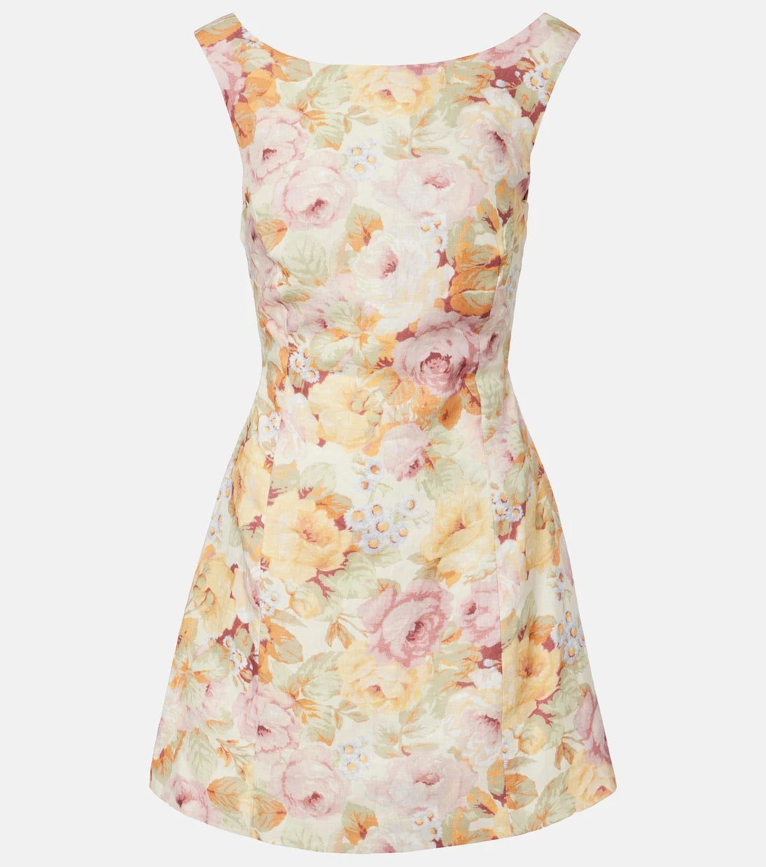 Faithfull - Sofia floral linen minidress