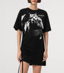 AllSaints Black Organic Cotton Ivana Naiema T-Shirt Dress