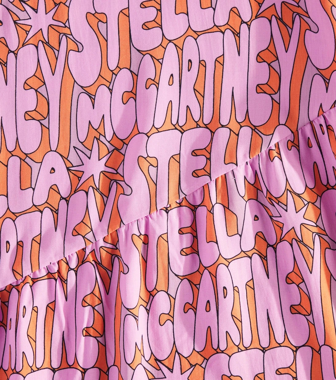 Stella McCartney Kids - فستان بطبعة الشعار