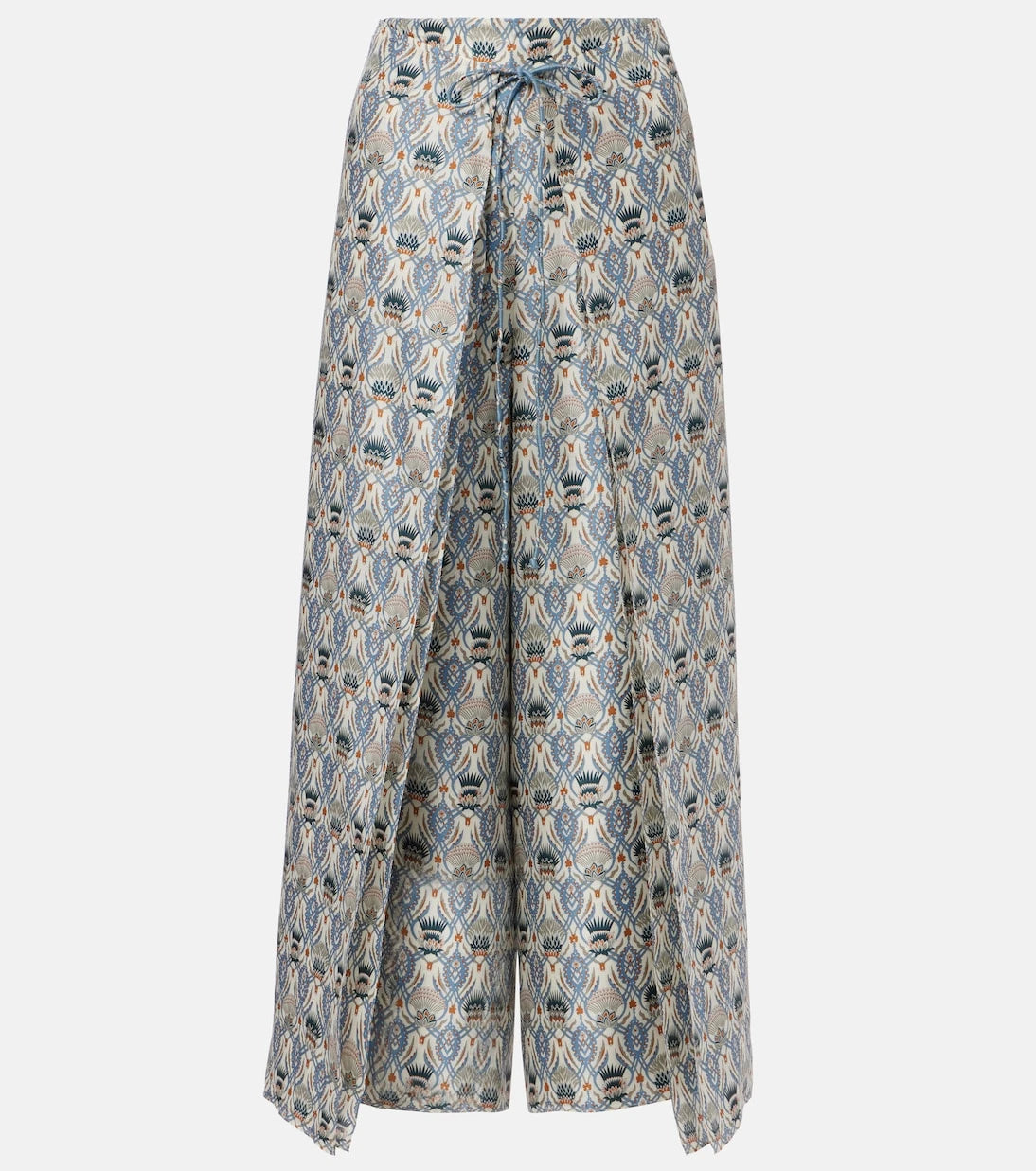 Loro Piana - Maynard silk shantung wide-leg pants