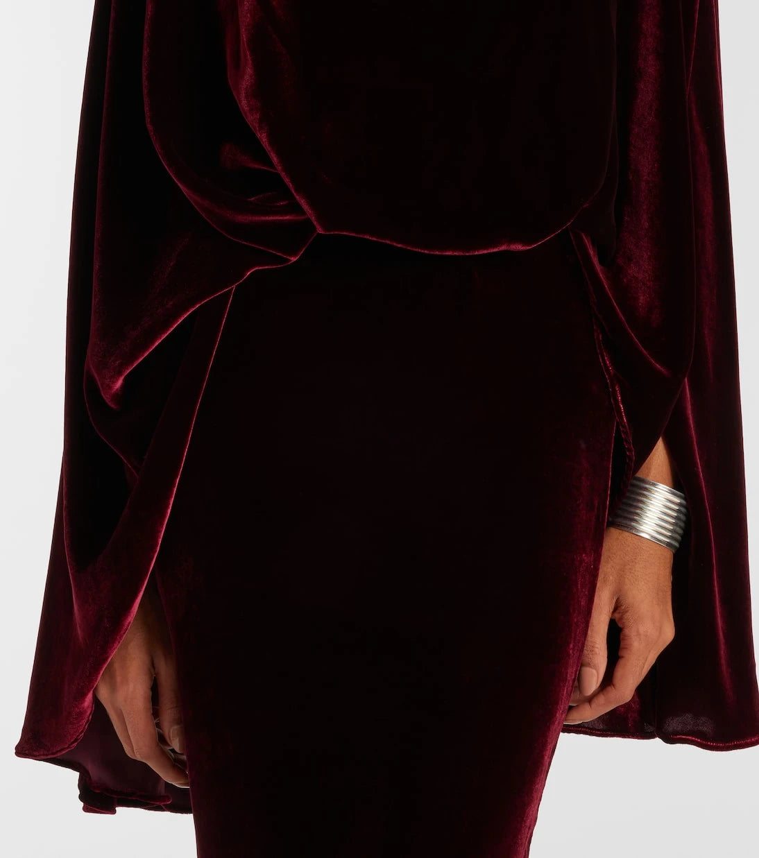 Taller Marmo - Musidora draped velvet gown