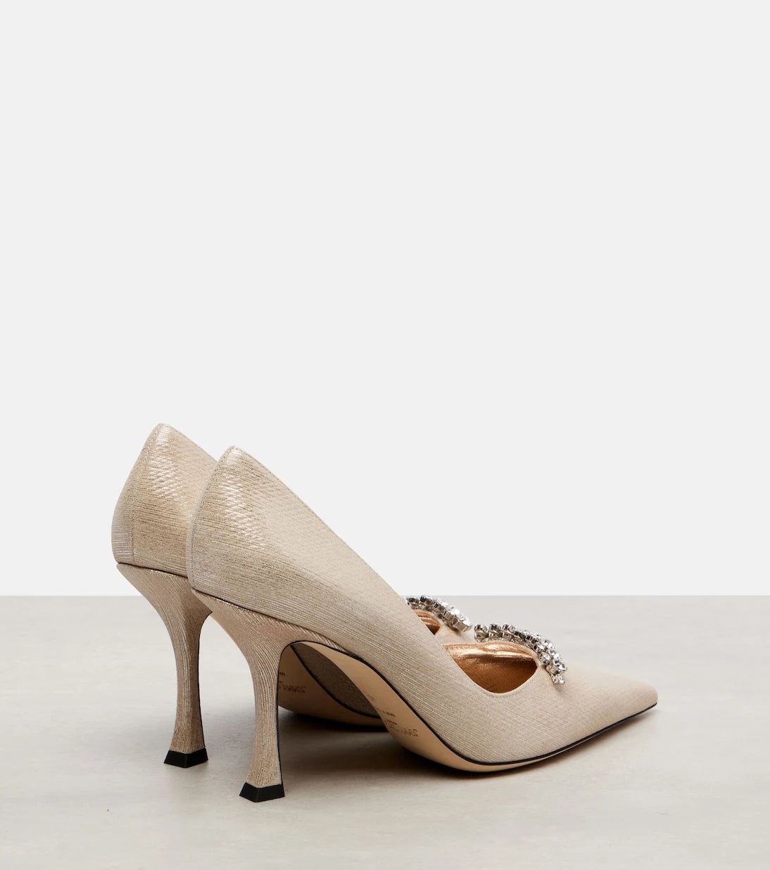 Jimmy Choo - Belinda 90 metallic leather pumps