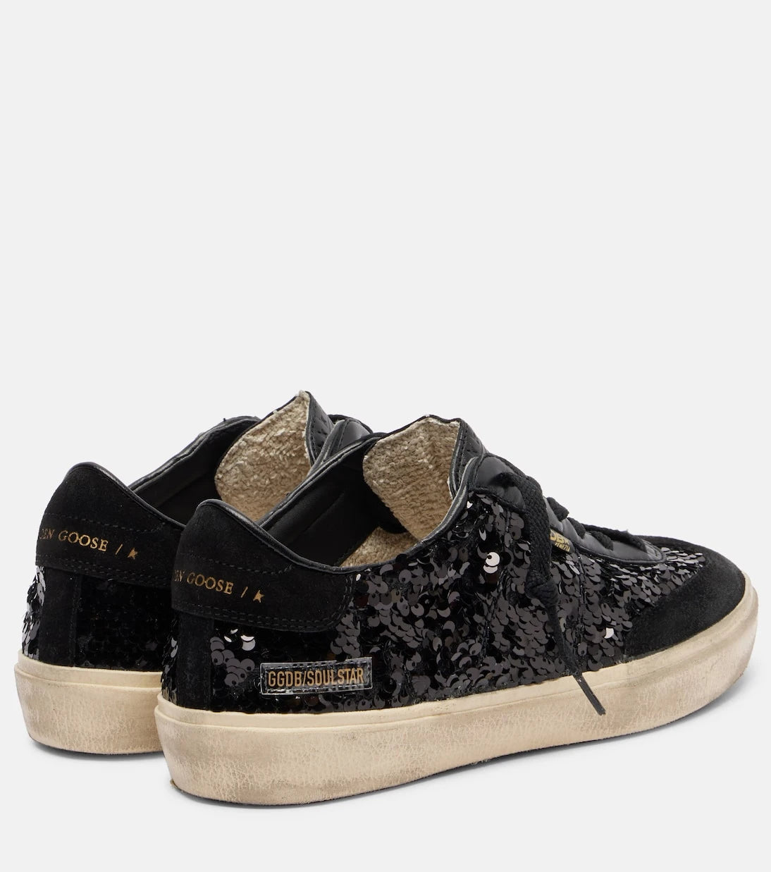 Golden Goose - Soul Star sequined leather sneakers