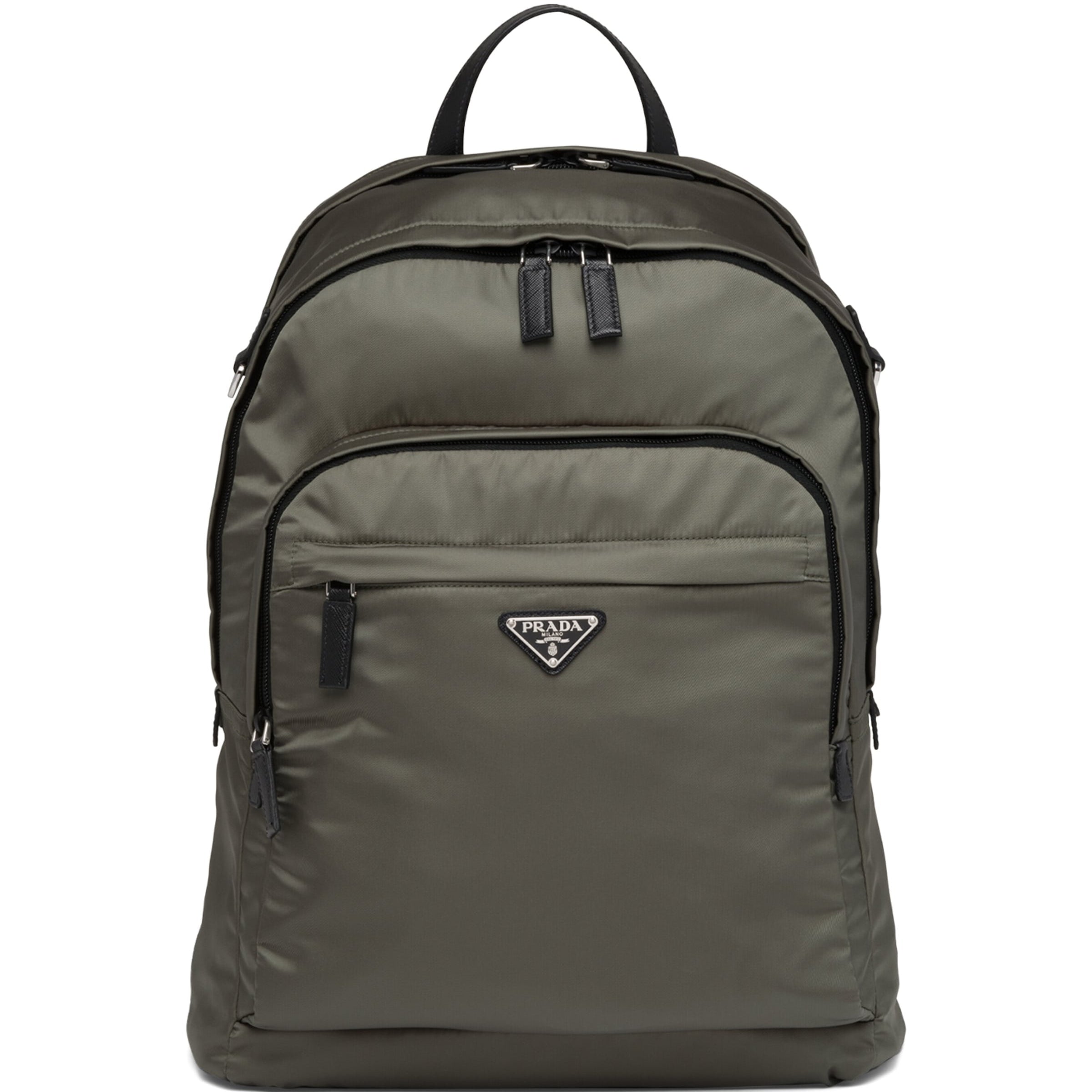 Re-Nylon and Saffiano Leather Backpack