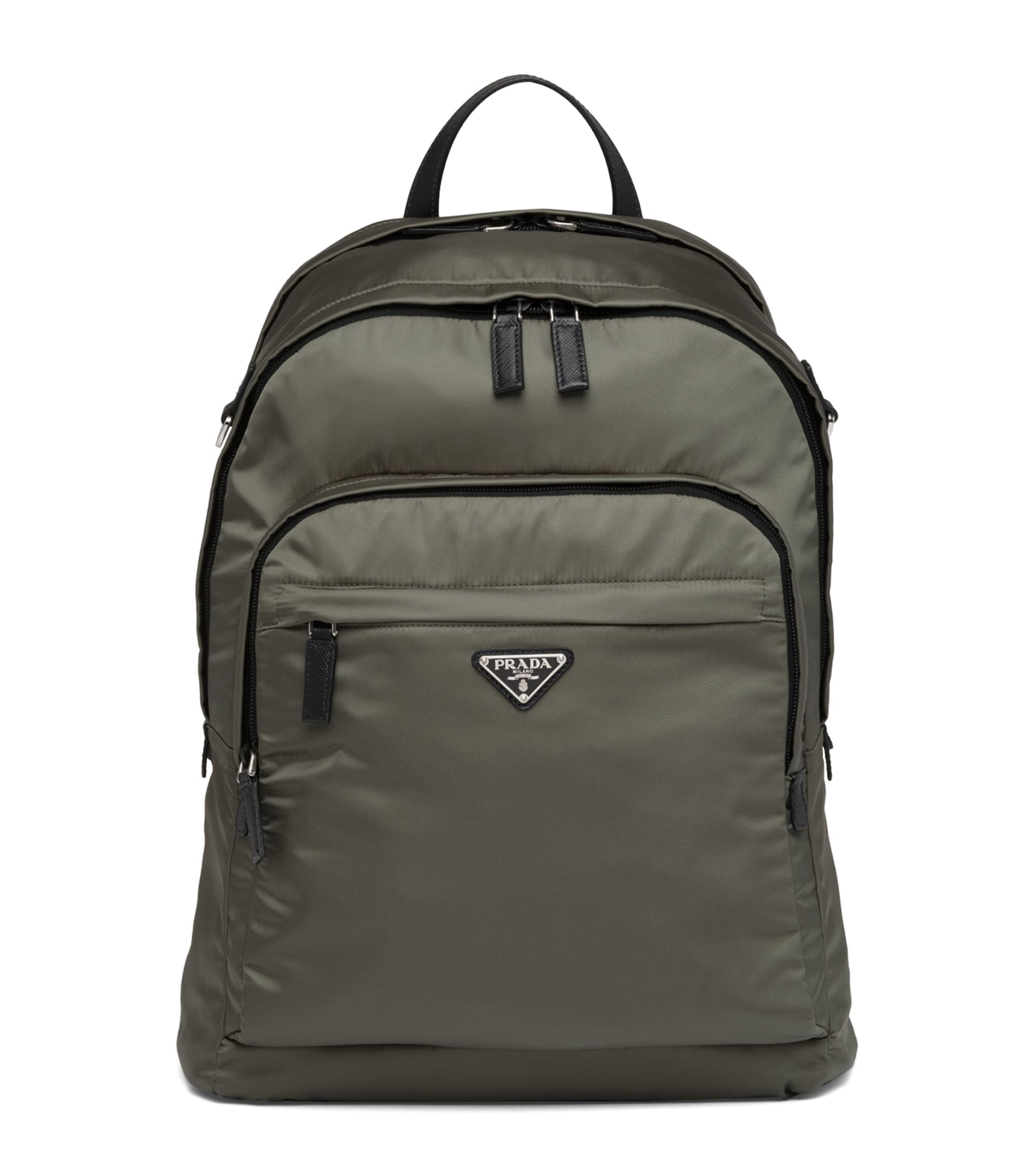 Re-Nylon and Saffiano Leather Backpack