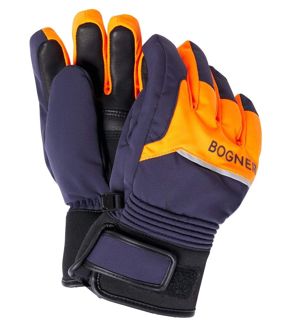 Bogner Kids - Logo leather-trimmed ski gloves