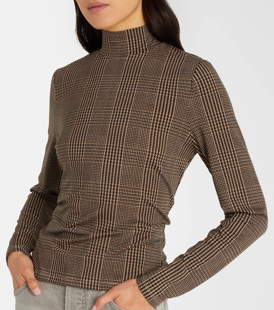 Veronica Beard - Nate houndstooth jersey top