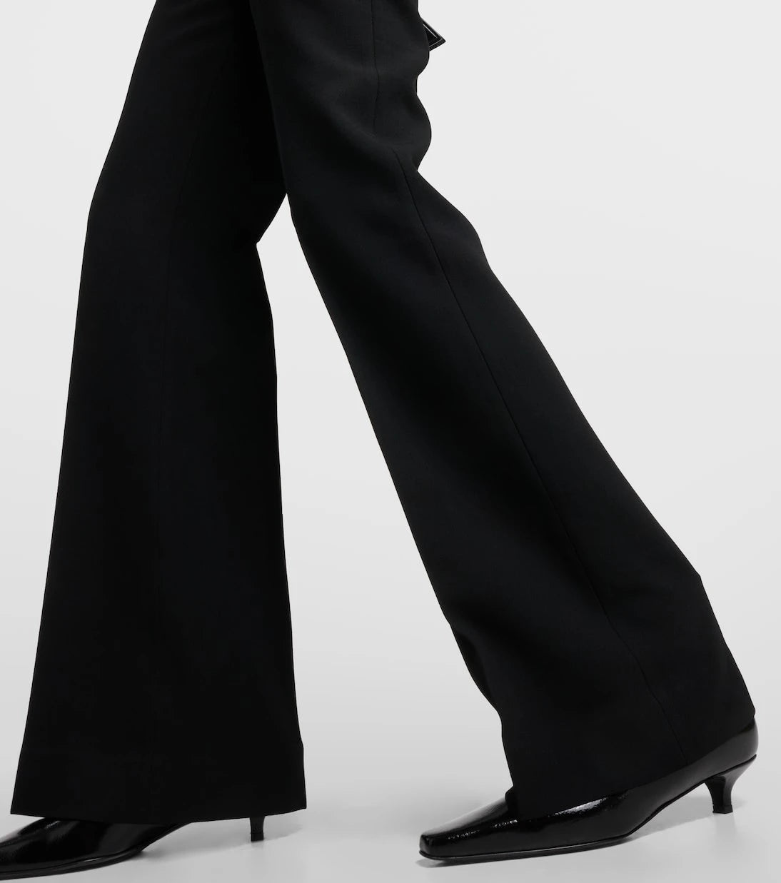 Toteme - High-rise pleated crêpe flared pants