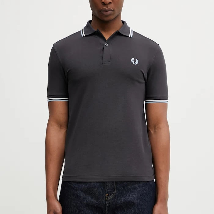 Памучна тениска с яка Fred Perry
