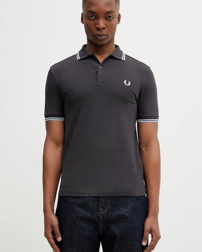 Памучна тениска с яка Fred Perry