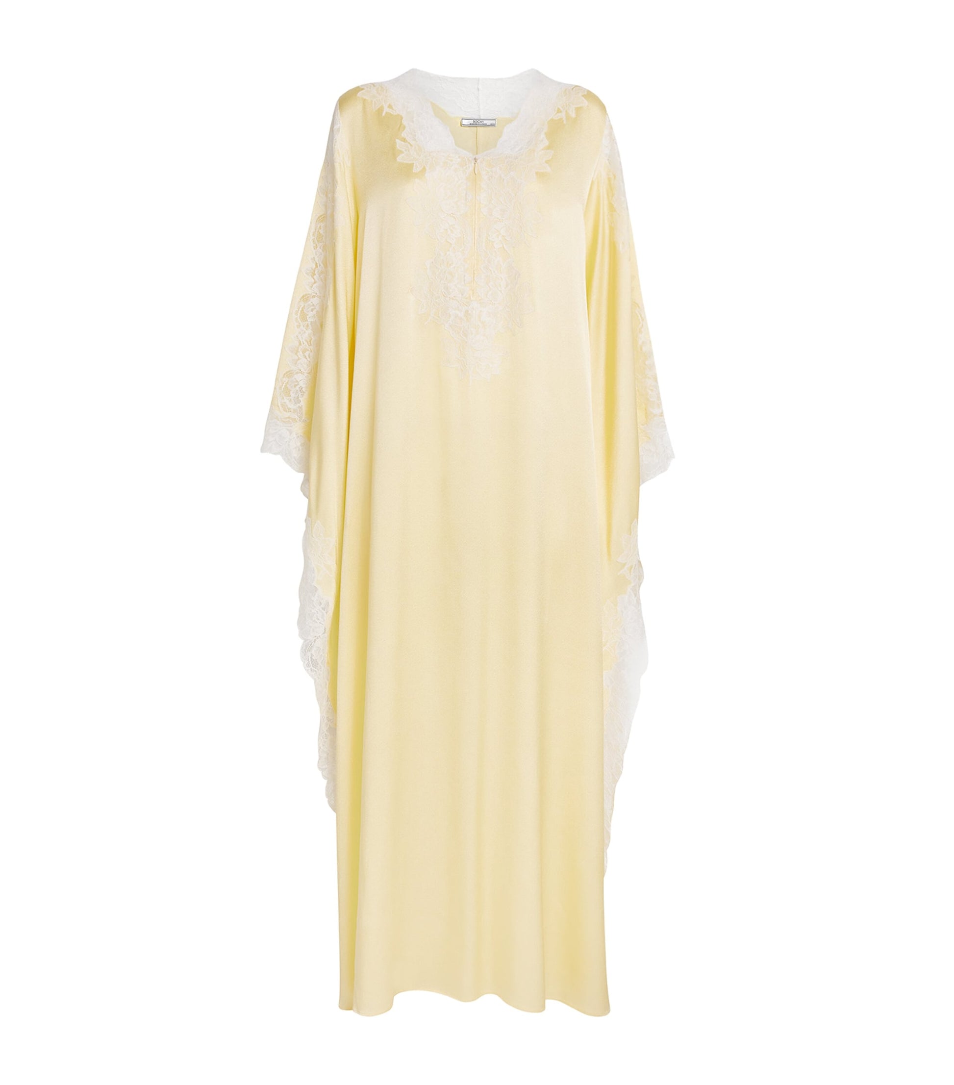Bocan Yellow Satin Adelaide Kaftan