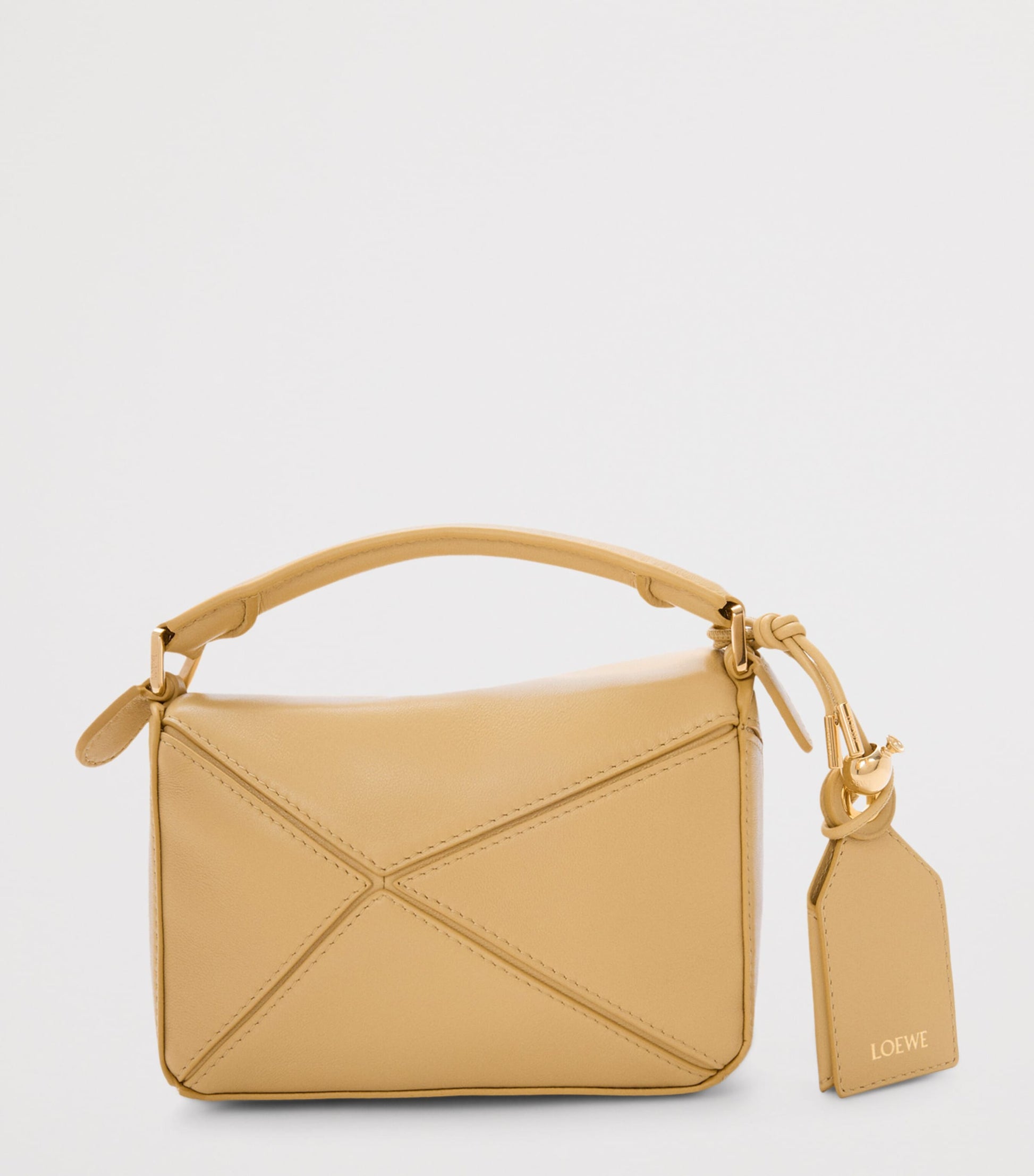 Mini Leather Featherlight Puzzle Top-Handle Bag