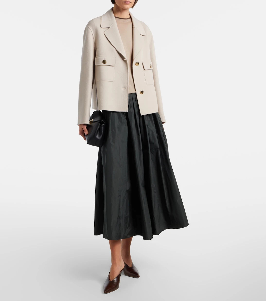 'S Max Mara - Taffeta midi skirt