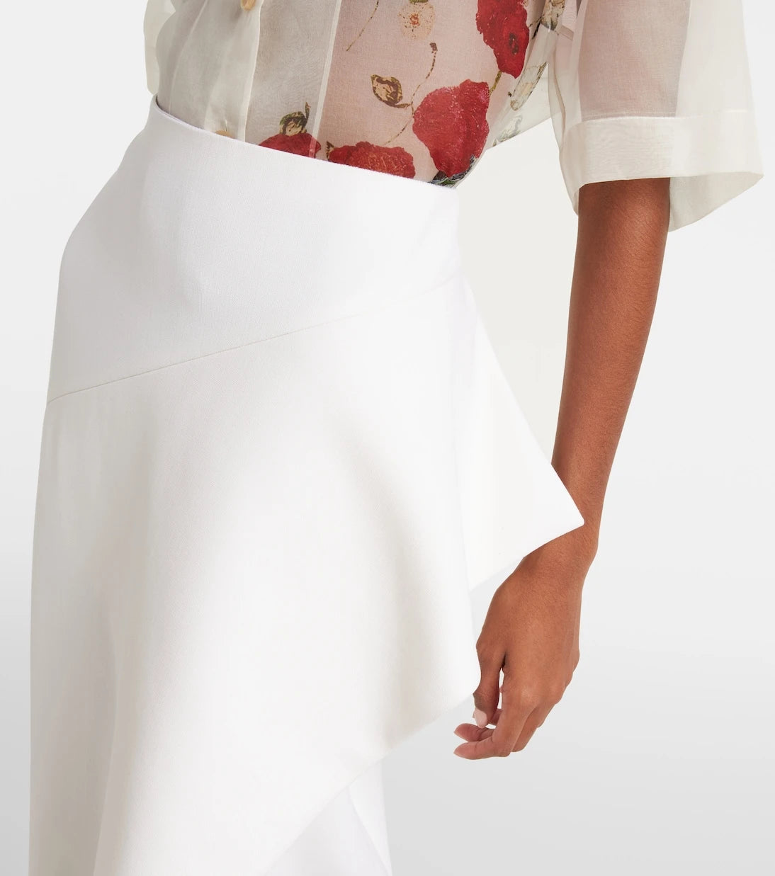 Khaite - Jaia wool midi skirt