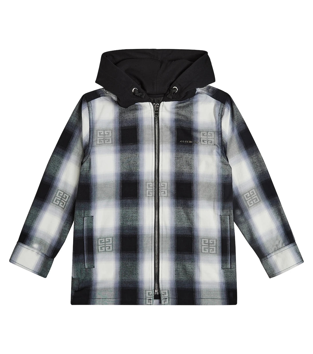Givenchy Kids - جاكيت قطني كاروهات 4G