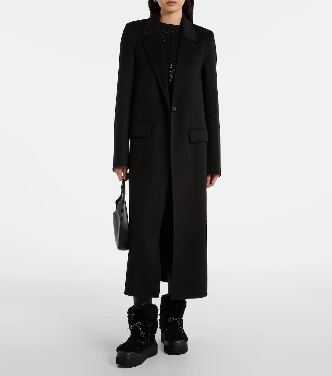 Tory Burch - Mellow shearling and suede lace-up boots