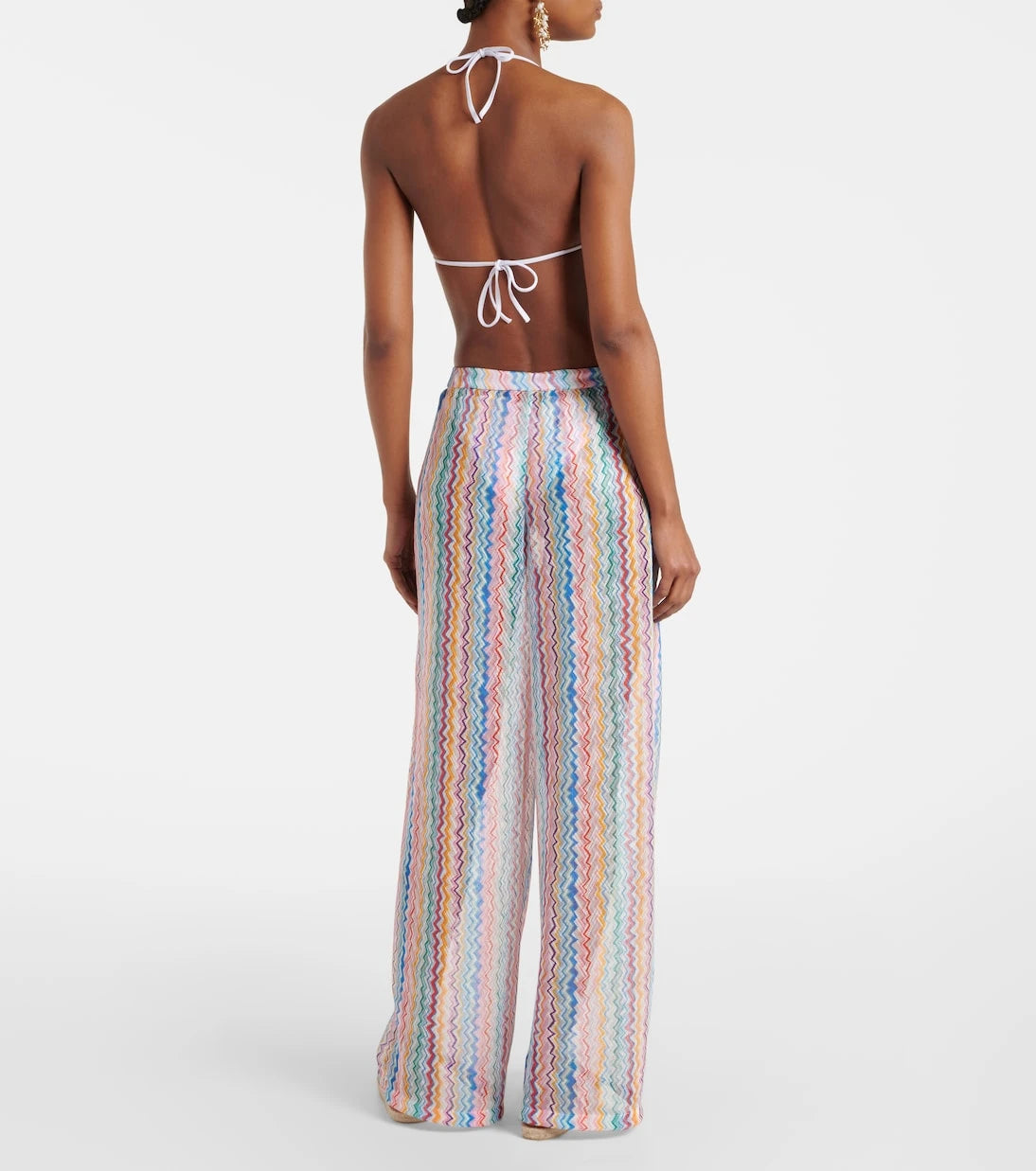 Missoni - Zigzag sheer wide-leg pants