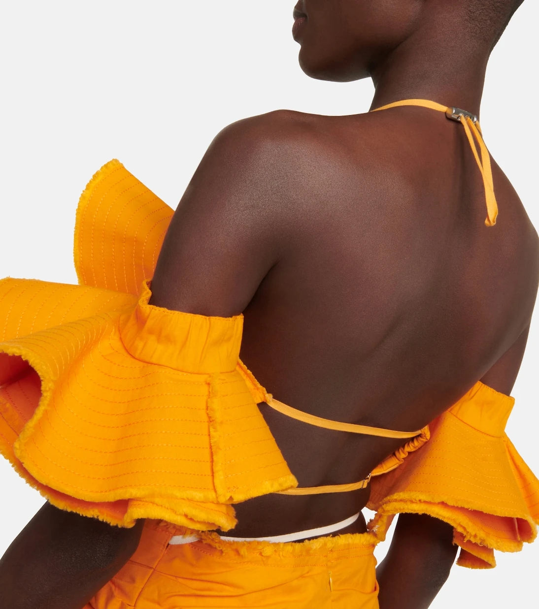 Jacquemus - La Brassière Artichaut cotton crop top
