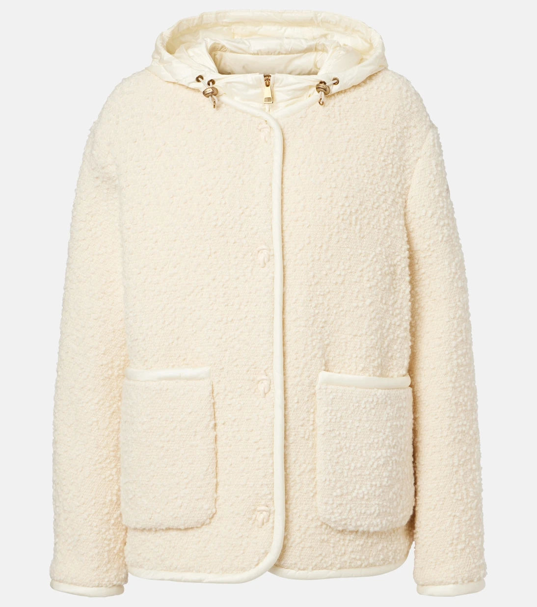 Moncler - Hylesine wool and cotton-blend down jacket