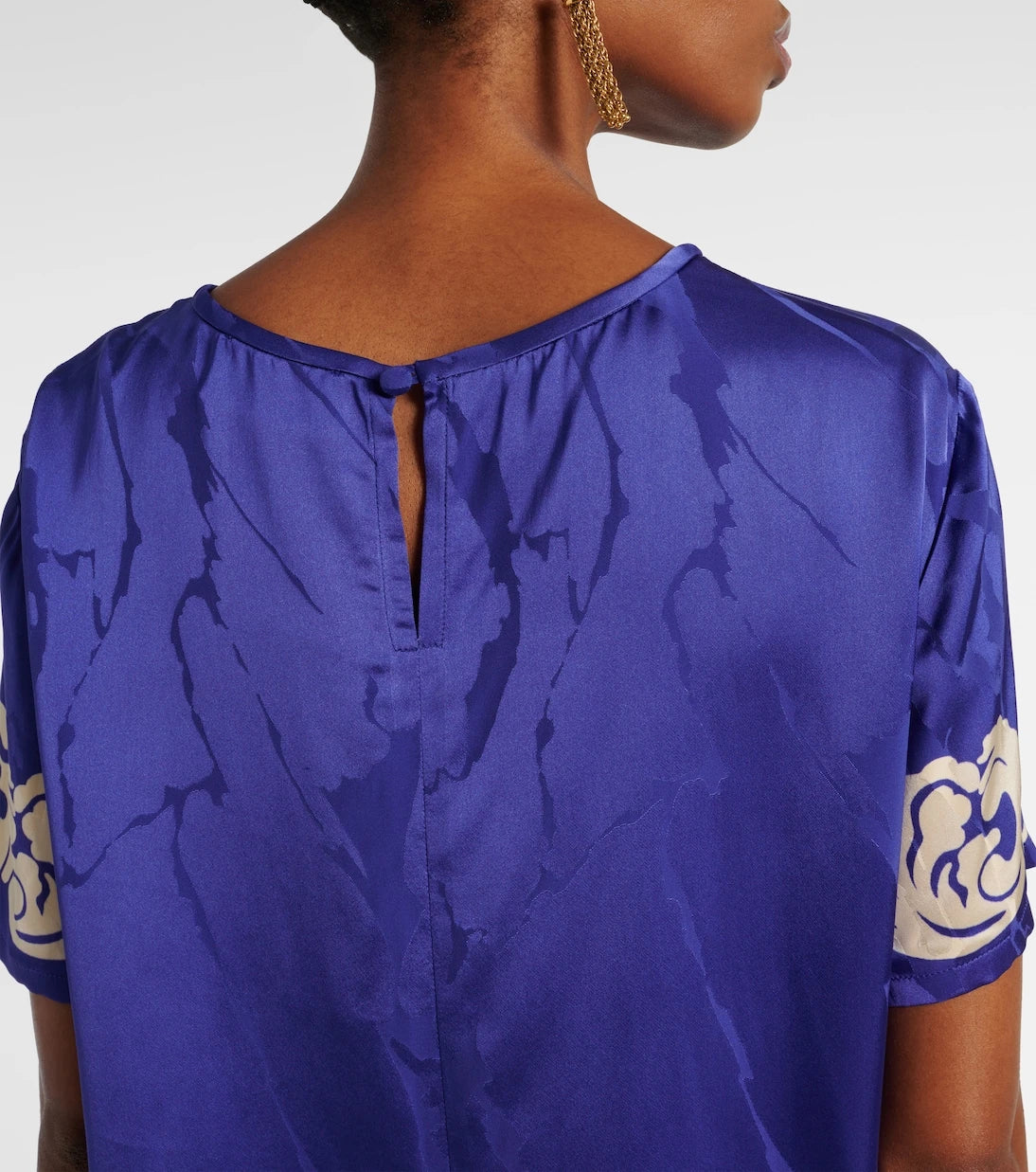 Etro - Floral satin top