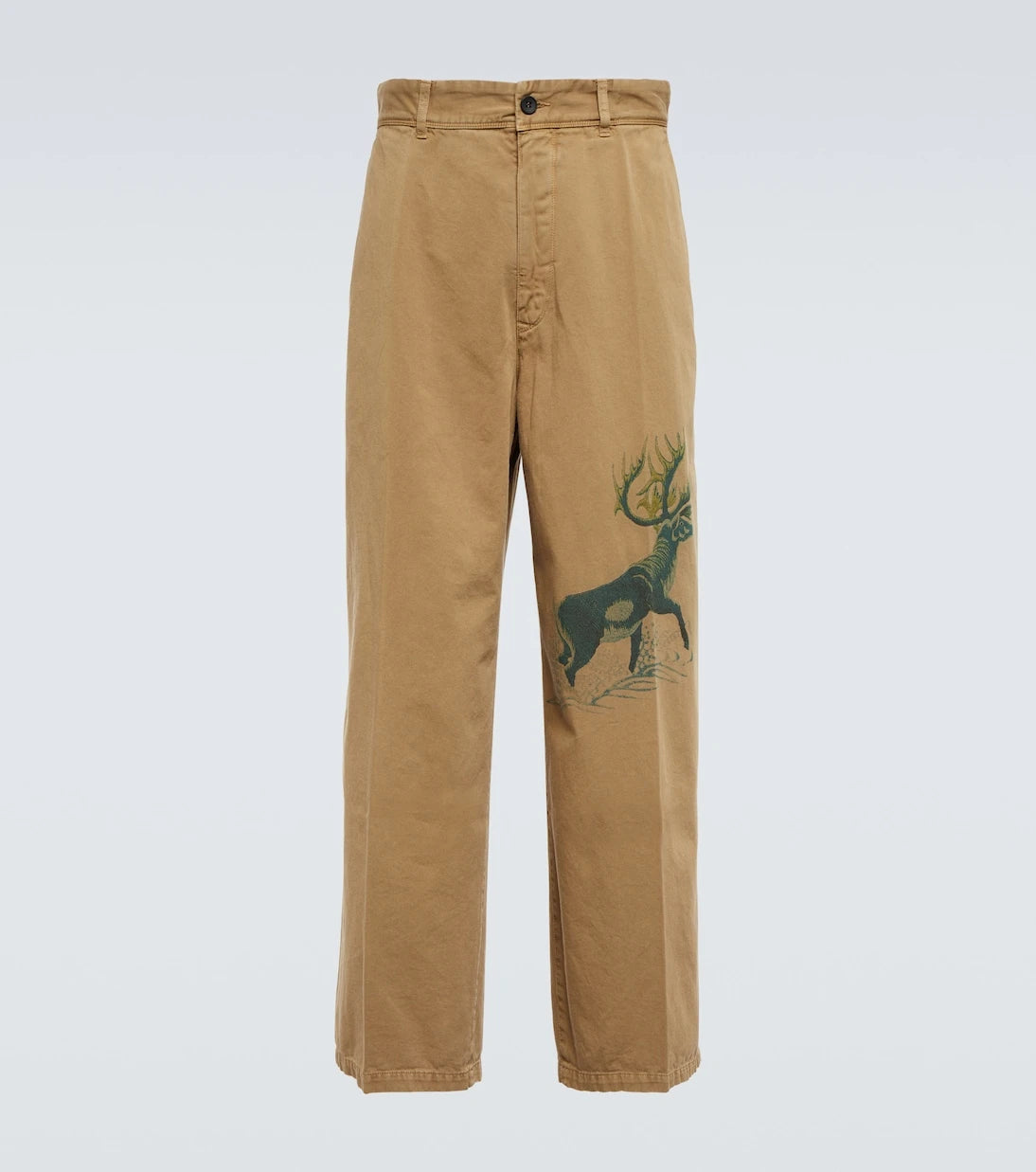 Incotex x Facetasm - Printed wide-leg cotton pants