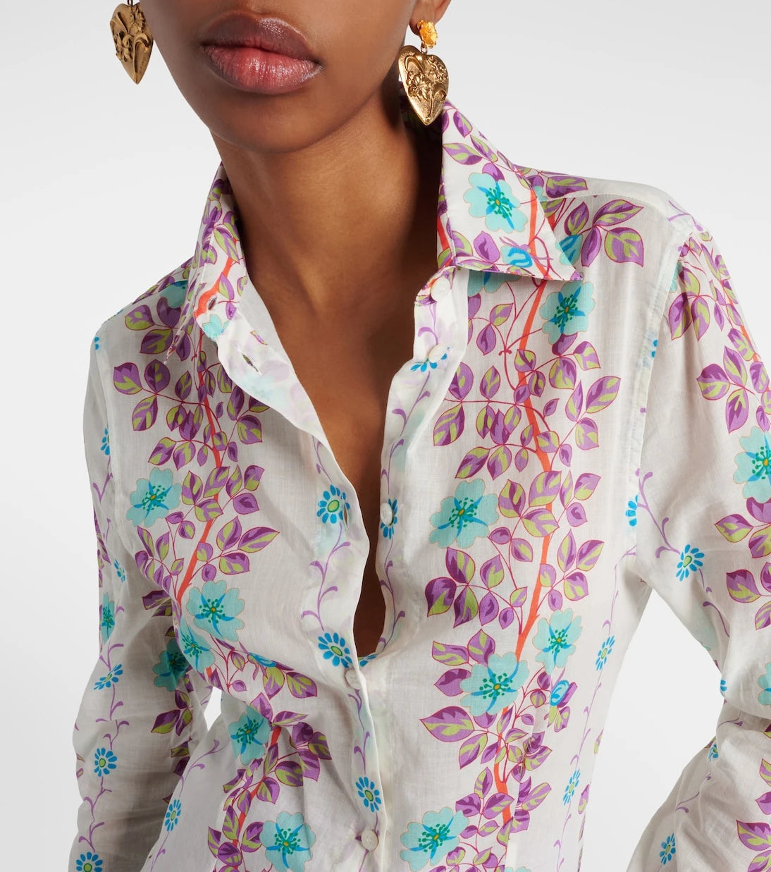 Etro - Floral cotton shirt