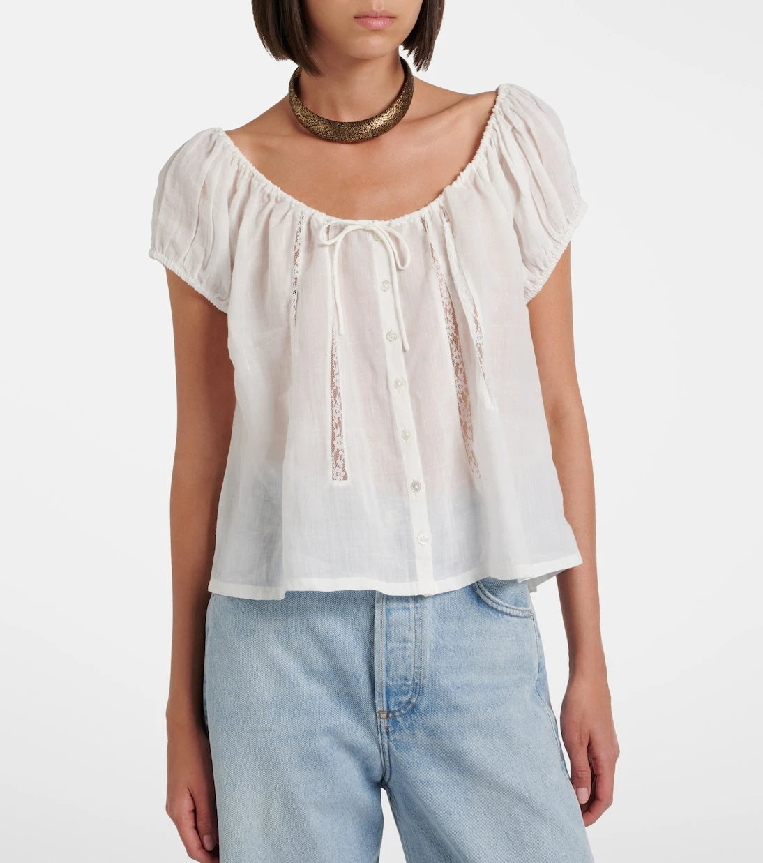 Citizens of Humanity - Tatev lace-trimmed top