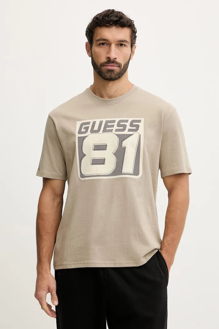 Памучна тениска Guess OPA