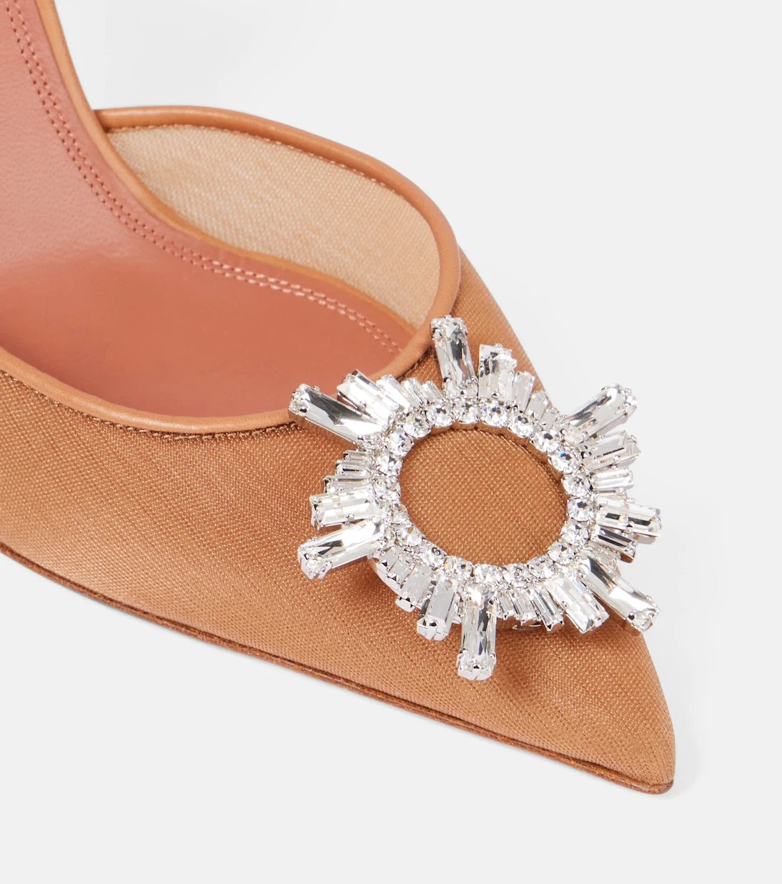 Amina Muaddi - Begum 95 mesh slingback pumps