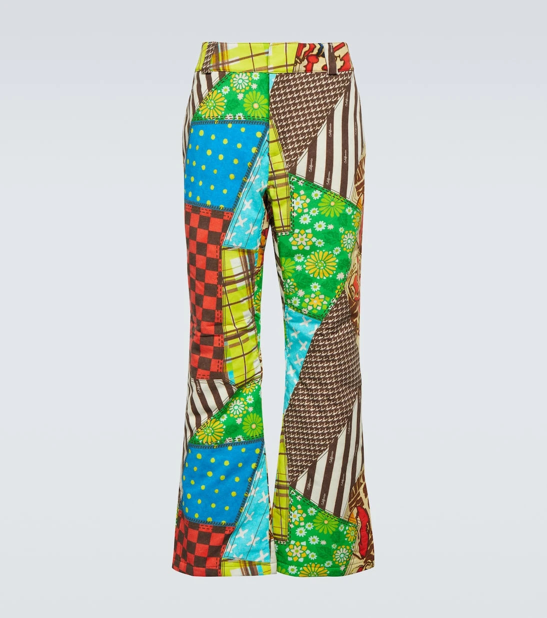 ERL - Printed cotton-blend flared pants