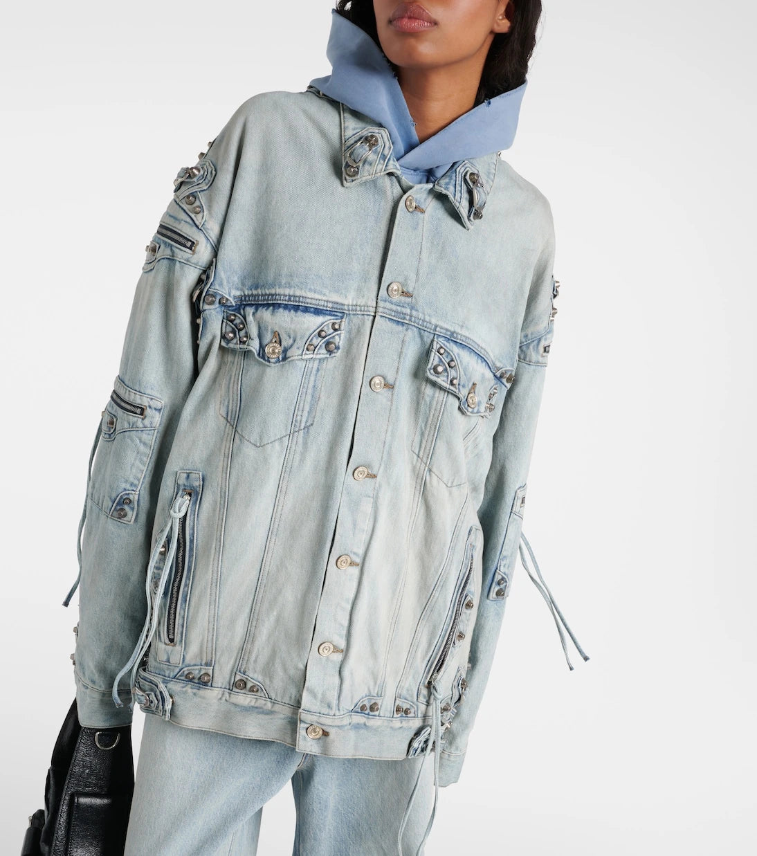 Balenciaga - سترة دينيم كاغول كبيرة الحجم