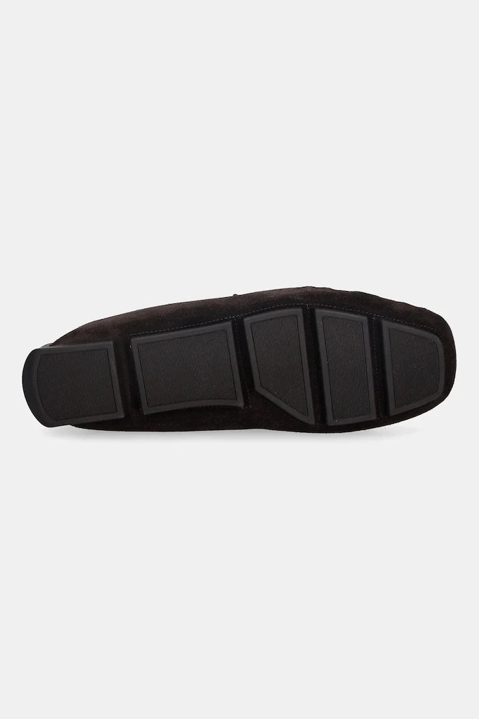 Велурени мокасини Calvin Klein DRIVER TASSELS SU