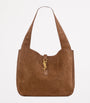 Saint Laurent Beige Suede Bea Shoulder Bag