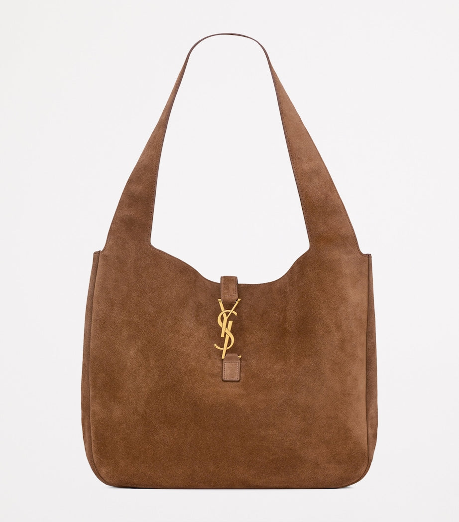 Saint Laurent Beige Suede Bea Shoulder Bag
