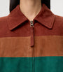 LOEWE Brown Suede Balloon Shirt Jacket