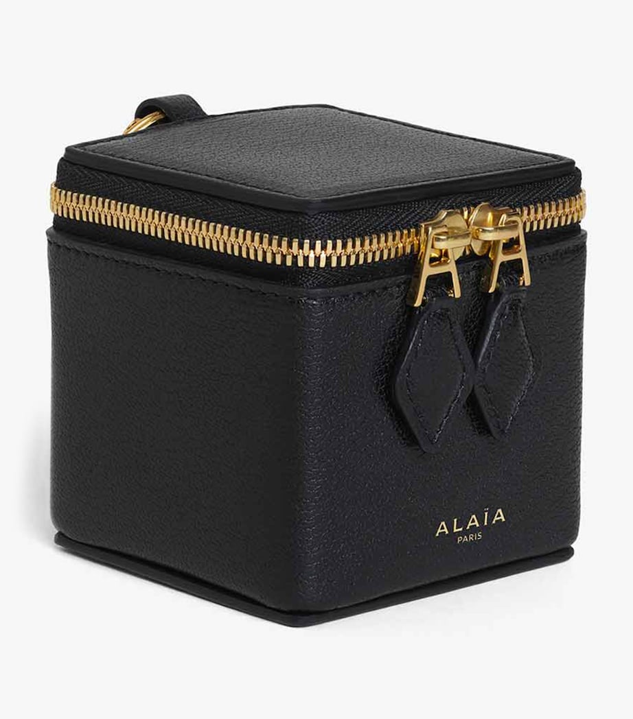 Alaïa Black Goatskin Square Coin Purse