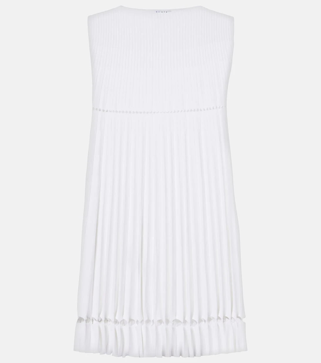 Alaïa - Plissé pointelle minidress