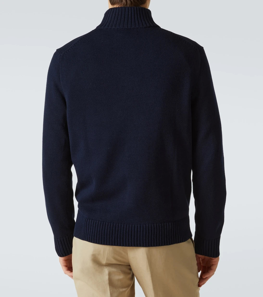 Polo Ralph Lauren - Logo cotton half-zip sweater