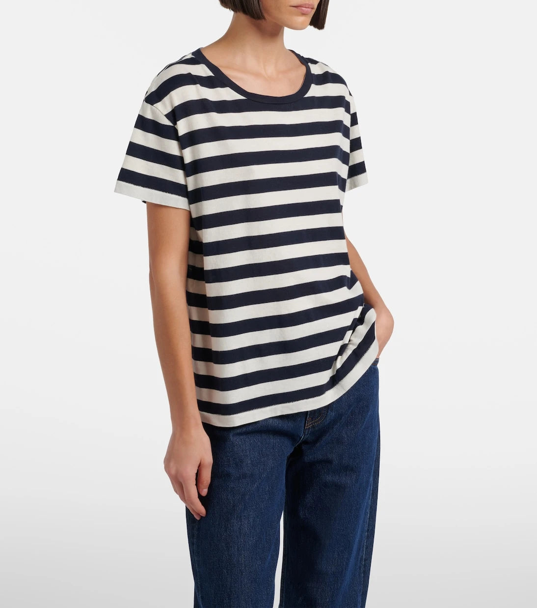 Nili Lotan - Brady striped cotton T-shirt