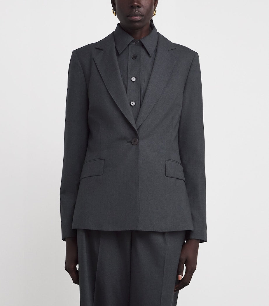 Joseph Virgin Wool Marty Blazer SMOKE