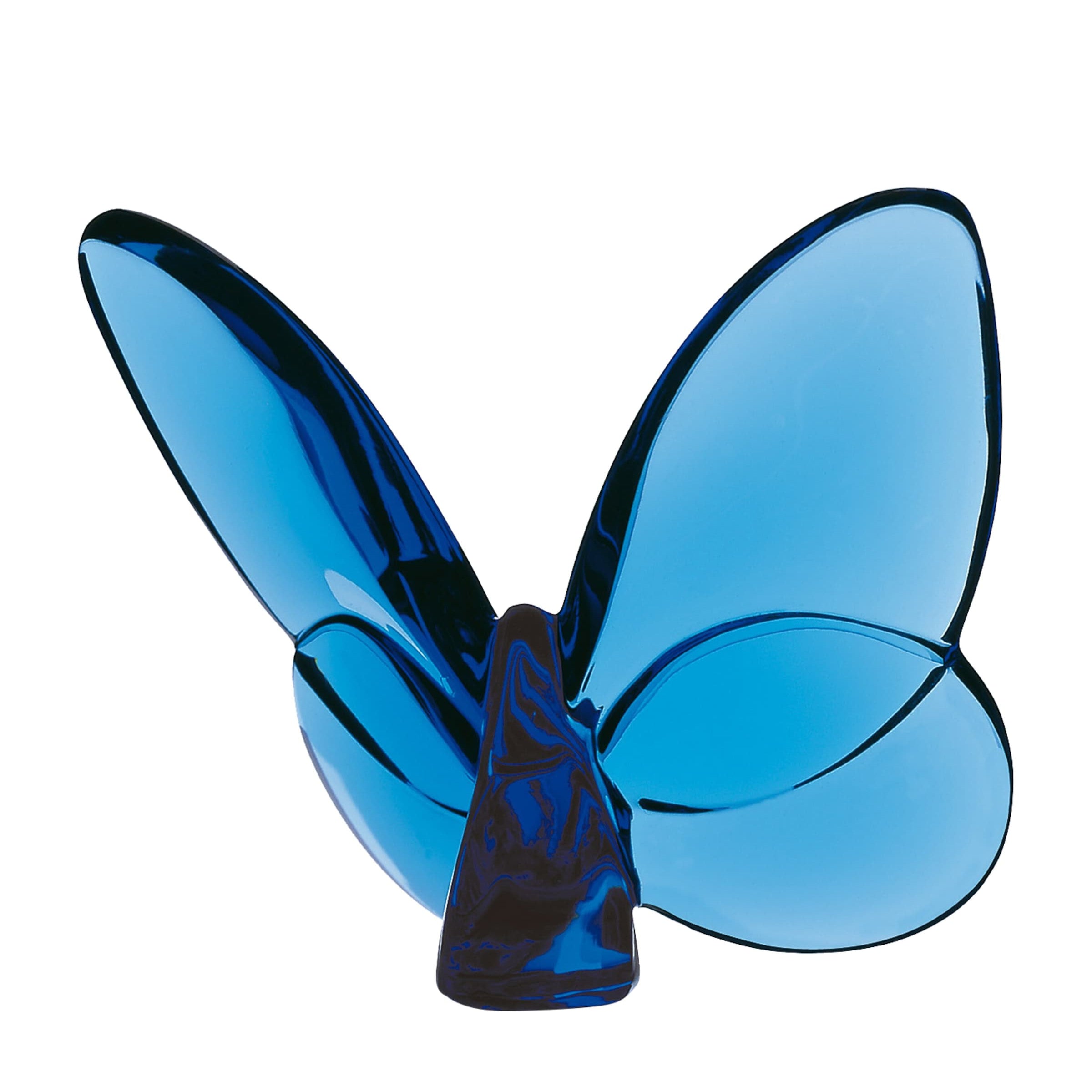 Baccarat Papillon Lucky Butterfly Blue Ornament